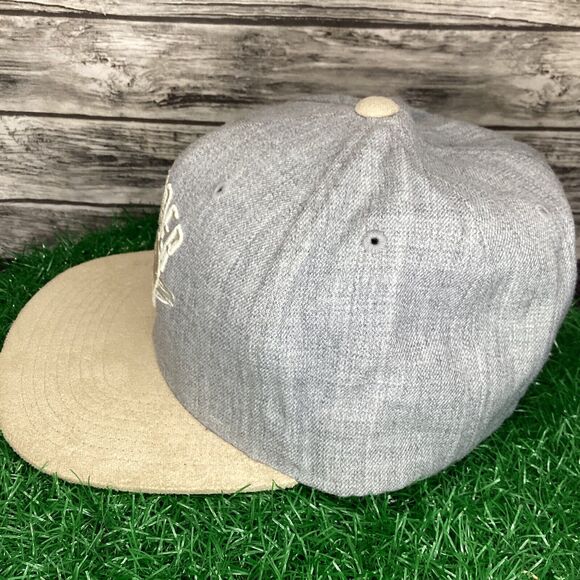 Oklahoma City Thunder Hat Cap Gray Adjustable Mitchell & Ness NBA Basketball - Picture 3 of 6